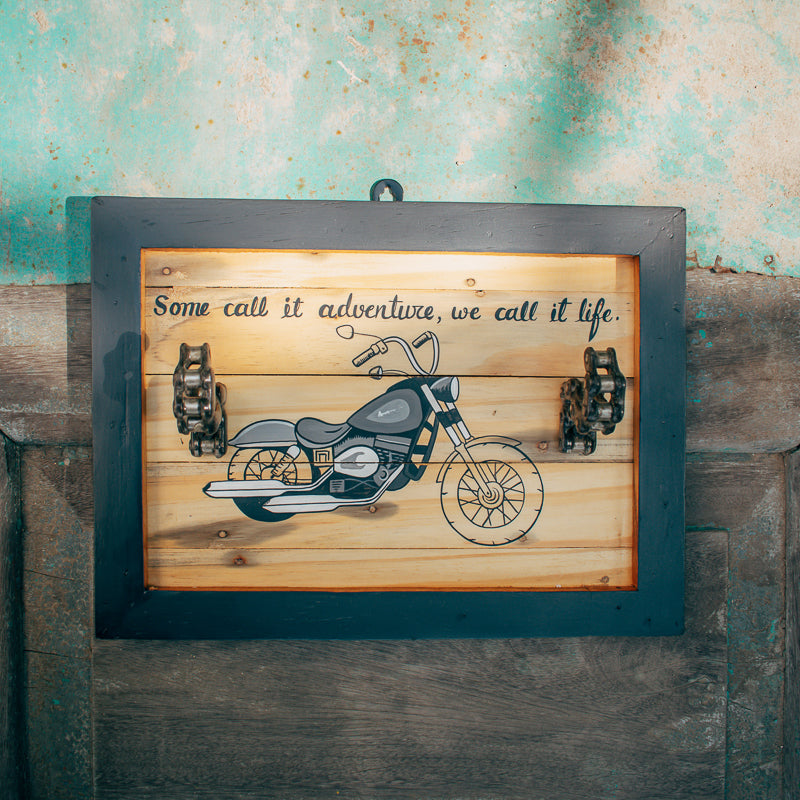 Biker Key Holder | Upcycled Bicycle Chain Wall Decor | Handmade in India