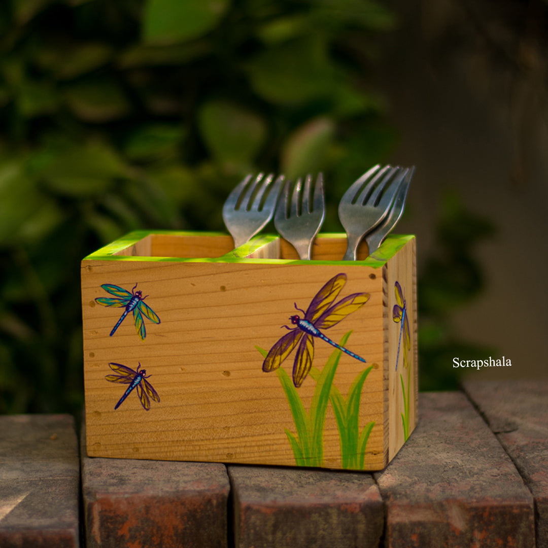 Dragonfly Cutlery Holder | Salvage Range | Multipurpose | Stain-proof | Scrapshala