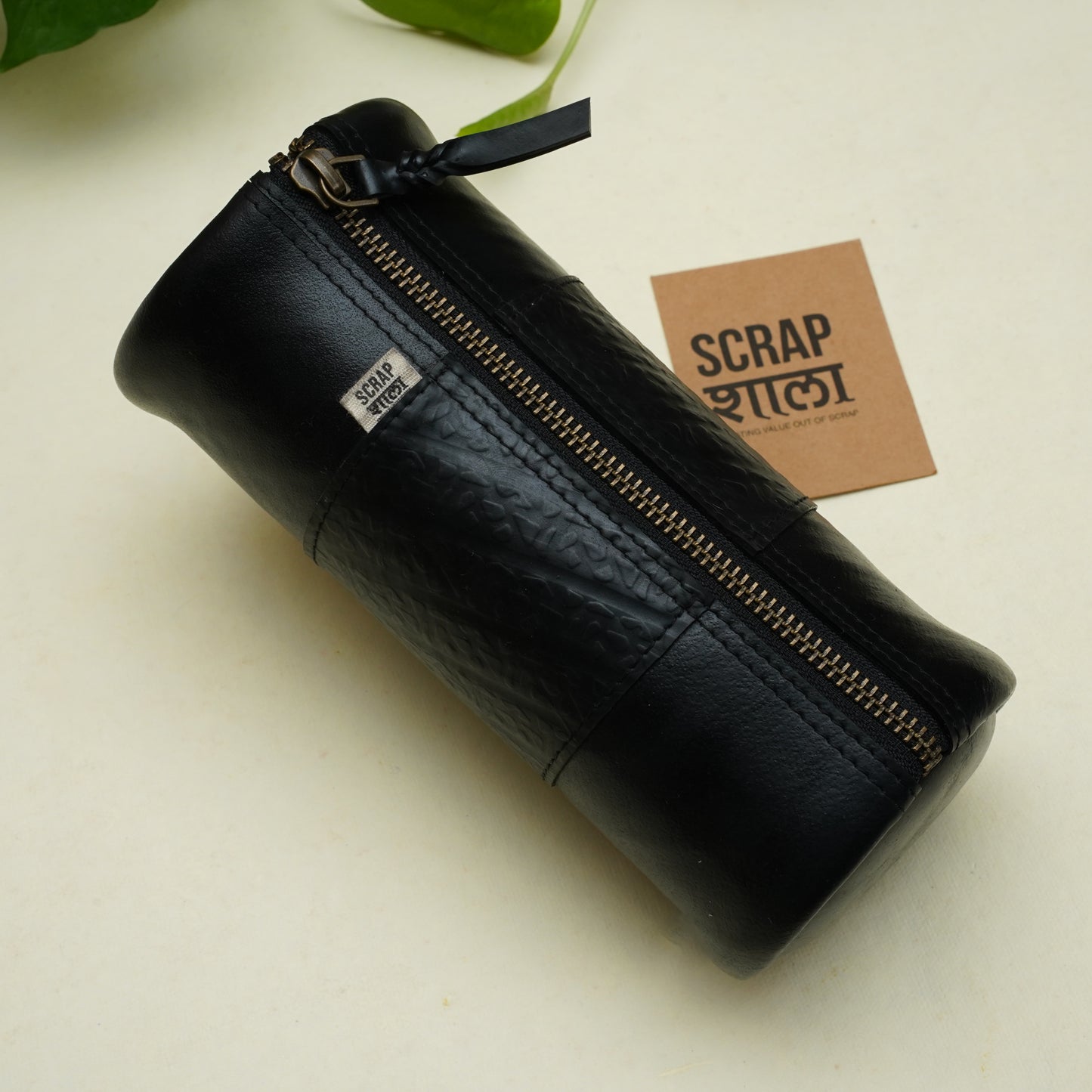 Safar Multipurpose Zip Pouch | Upcycled Tyre Tube Pouch | Waterproof & Handmade | Scrapshala