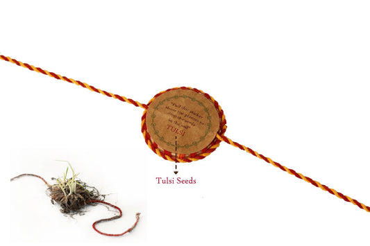 Sitara Plantable Rakhi | Eco-Friendly | Biodegradable | Handmade in Banaras | Grows Into a Plant