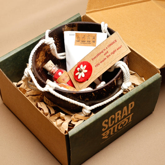 Rustic Roots Rakhi Kit | Plantable Rakhi | Macrame Hanging Planter | Eco-Friendly Rakhi Hamper | Handmade Sustainable Gift for Rakshabandhan