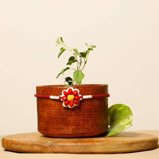 Coral Plantable Rakhi | Eco-Friendly | Biodegradable | Handmade in Banaras | Grows Into Plant