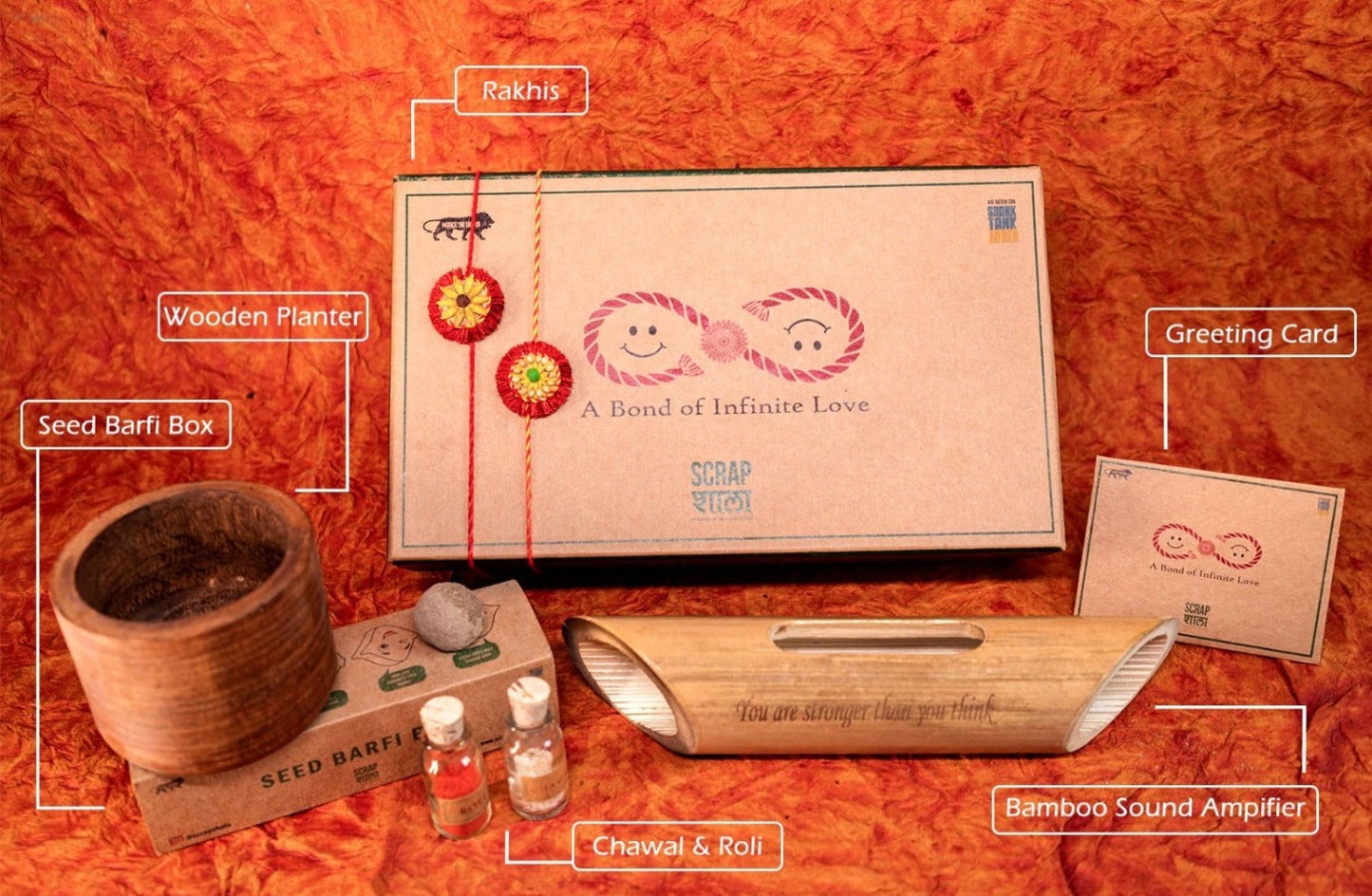 Akkad-Bakkad Plantable Rakhi Gift Box | Eco-Friendly Rakshabandhan Hamper 2024 | Handmade Sustainable Gift Set by Scrapshala