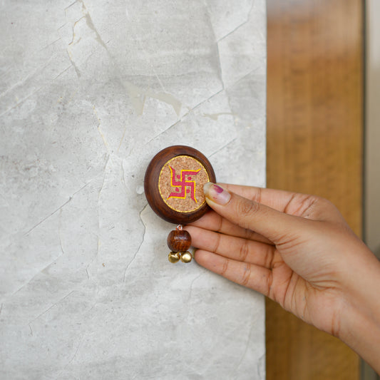 Swastik Diwali Door Hanging | Pack of 2 | 100 % Natural | Timeless Look | Reusable | Auspicious Vibe | Handcrafted in Banaras