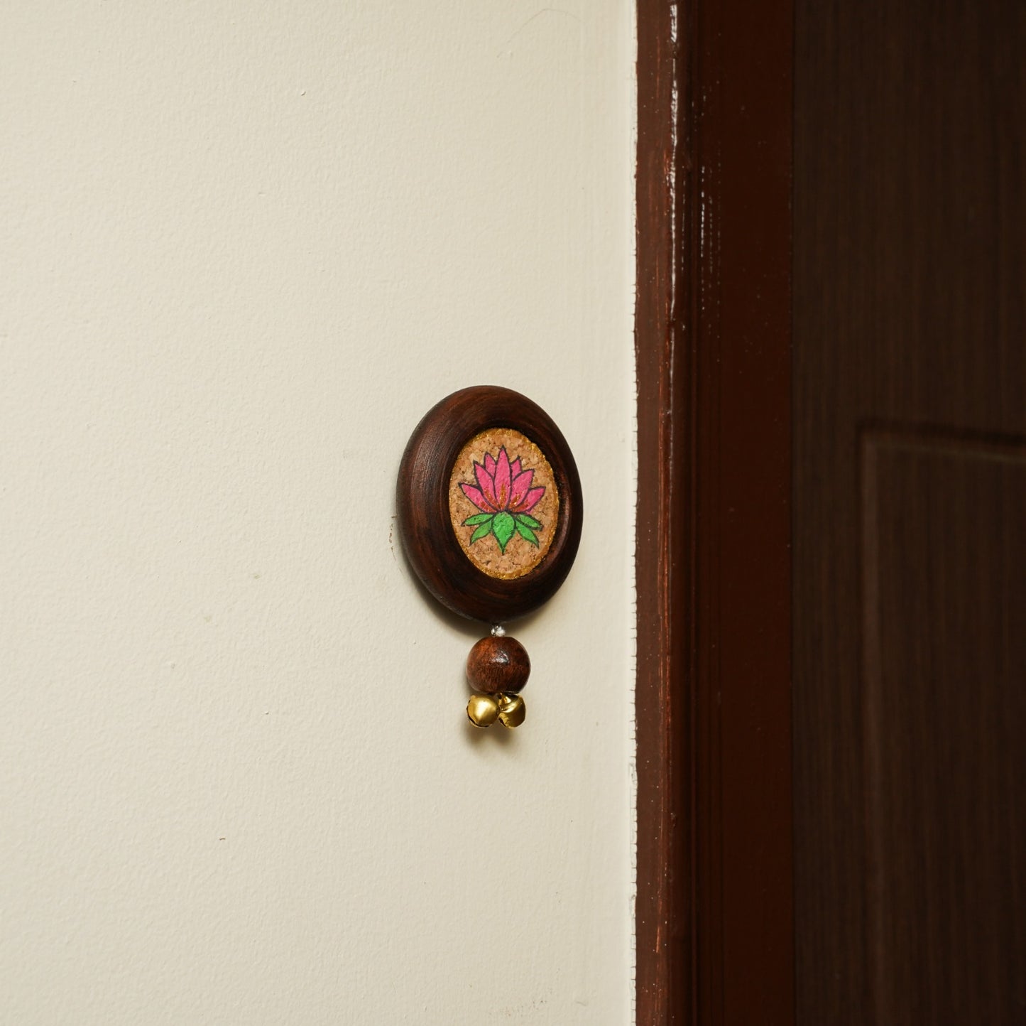 Pichwai Lotus Diwali Door Hanging | Pack of 2 | 100% Natural | Timeless Look | Reusable | Auspicious Vibe | Handcrafted in Banaras
