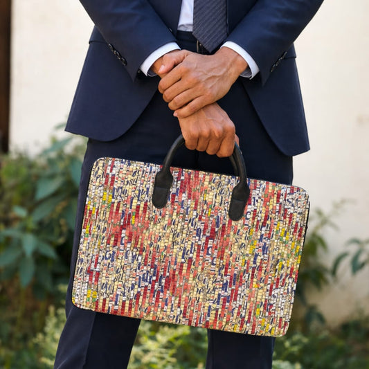 Chamkila Minimalist Laptop Bag | Upcycled Plastic & Tyre Tube | Handmade & Eco-Friendly | Scrapshala