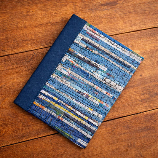 Sustainable Blue Diary | Upcycled & Handmade | Scrapshala