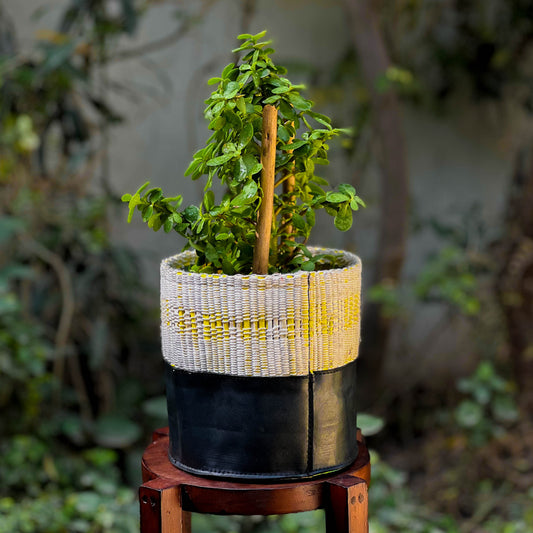 Safar Upcycled Basket | Multipurpose | Stylish in look | Water resistant | Handmade in India | Scrapshala