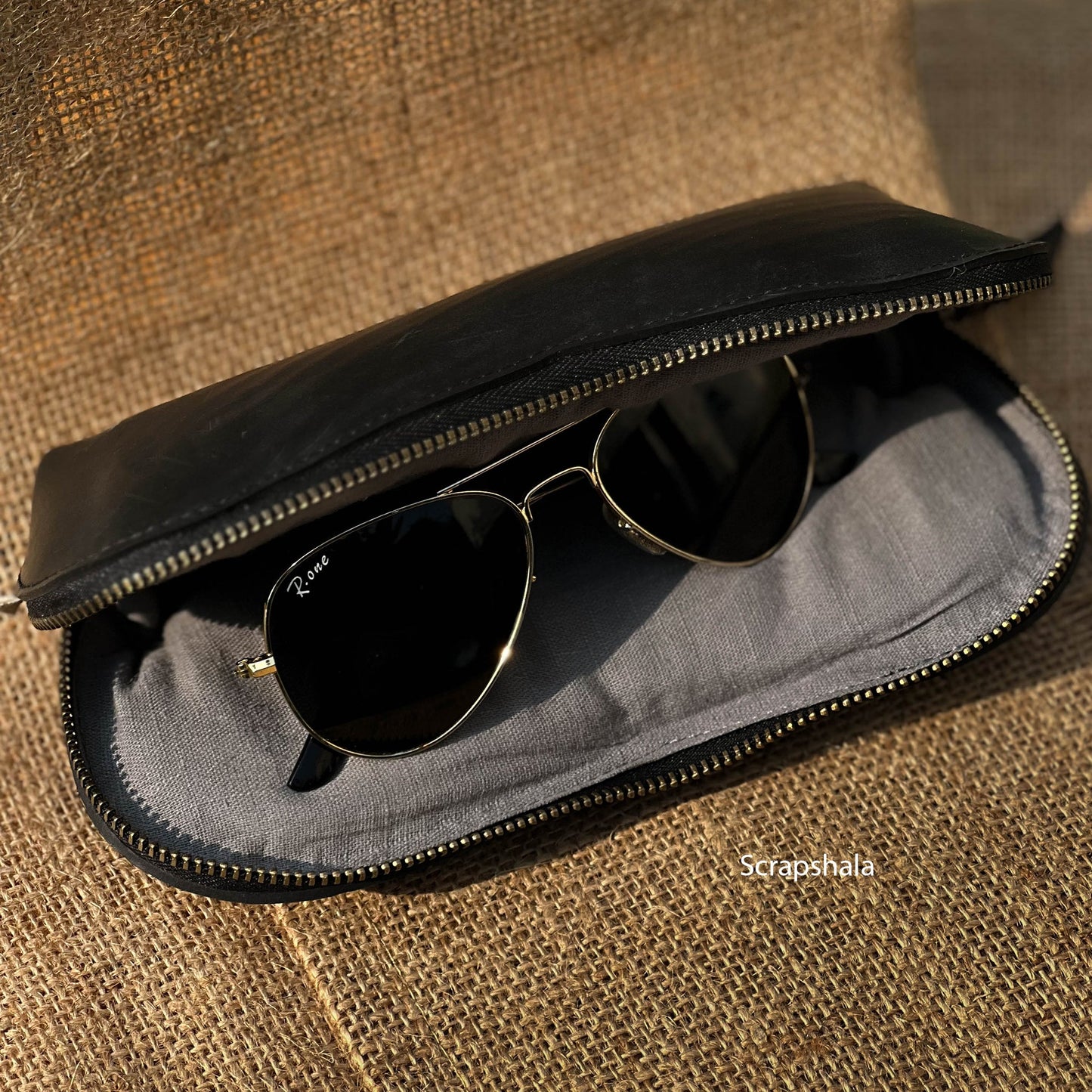 Safar Sunglass Case | Vegan | Upcycled Tyre Tube | Scrapshala