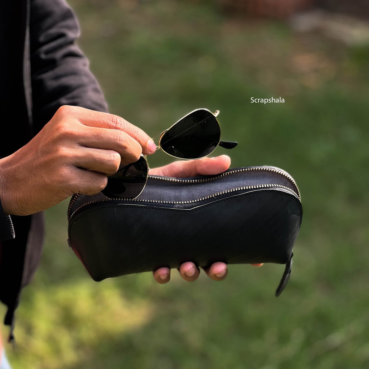 Safar Sunglass Case | Vegan | Upcycled Tyre Tube | Scrapshala