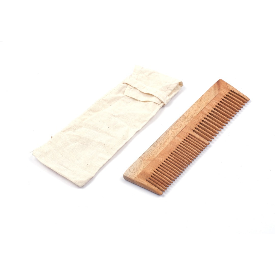 Neem Ayurvedic Comb set | Anti-breakage | 100 % Biodegradable | Scrapshala