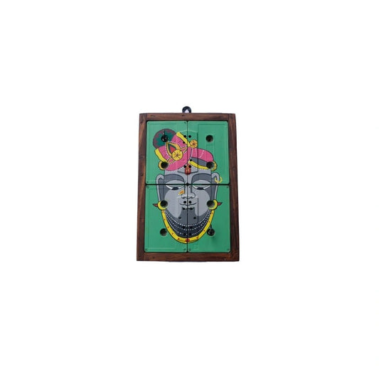 Pichwai Shreenathji Functional Wall Art | Handpainted Upcycled Wall Décor | ScrapShala