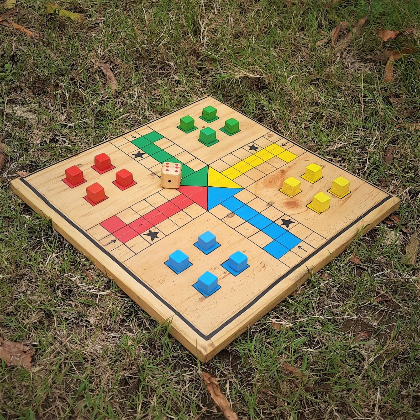 Timeless Wooden Ludo Board Game for Family Fun | Scrapshala – scrap shala