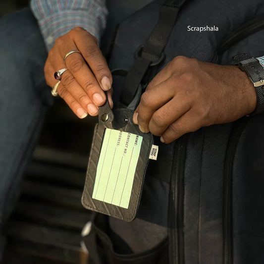 Safar Luggage Tag | Upcycled Tyre Tube Travel Tag for Conscious Travellers