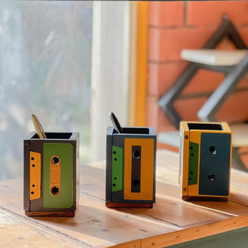 Décor & Accessories from Upcycled Audio Tapes
