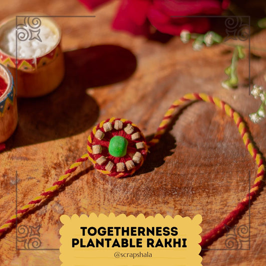 Togetherness Eco-friendly Plantable Seed Rakhi | Grows into Tulsi Plant | Soft on Skin