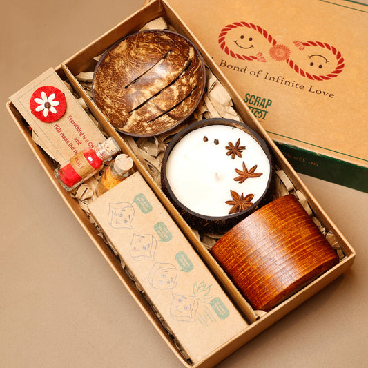 Root and Radiance Rakhi Premium Gift Set | Plantable Rakhi | Eco-Friendly Rakhi Hamper | Handmade Sustainable Rakshabandhan Gift