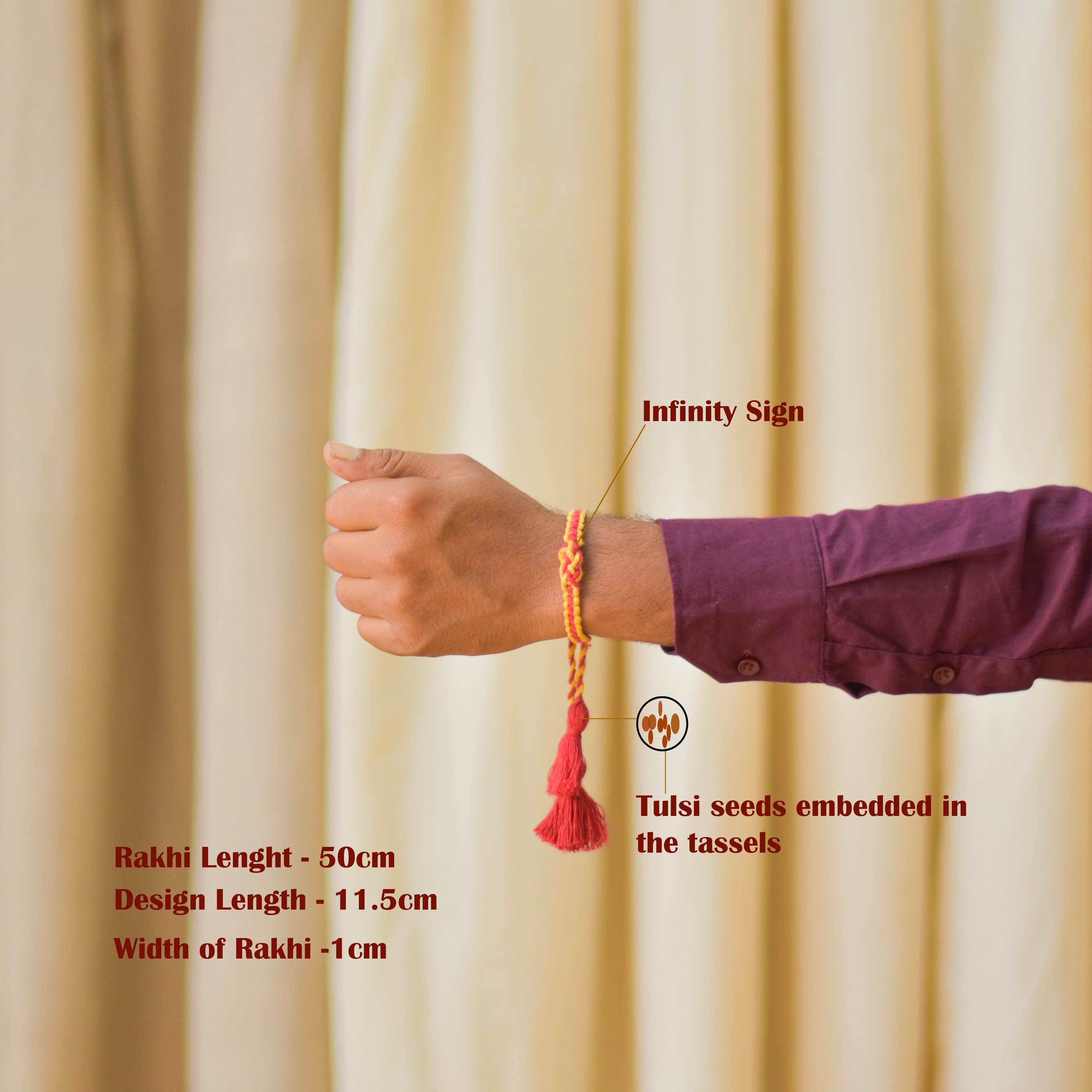 Anant Sutra Plantable Rakhi 2026 | Eco-Friendly Rakhi with Tulsi Seeds | Scrapshala