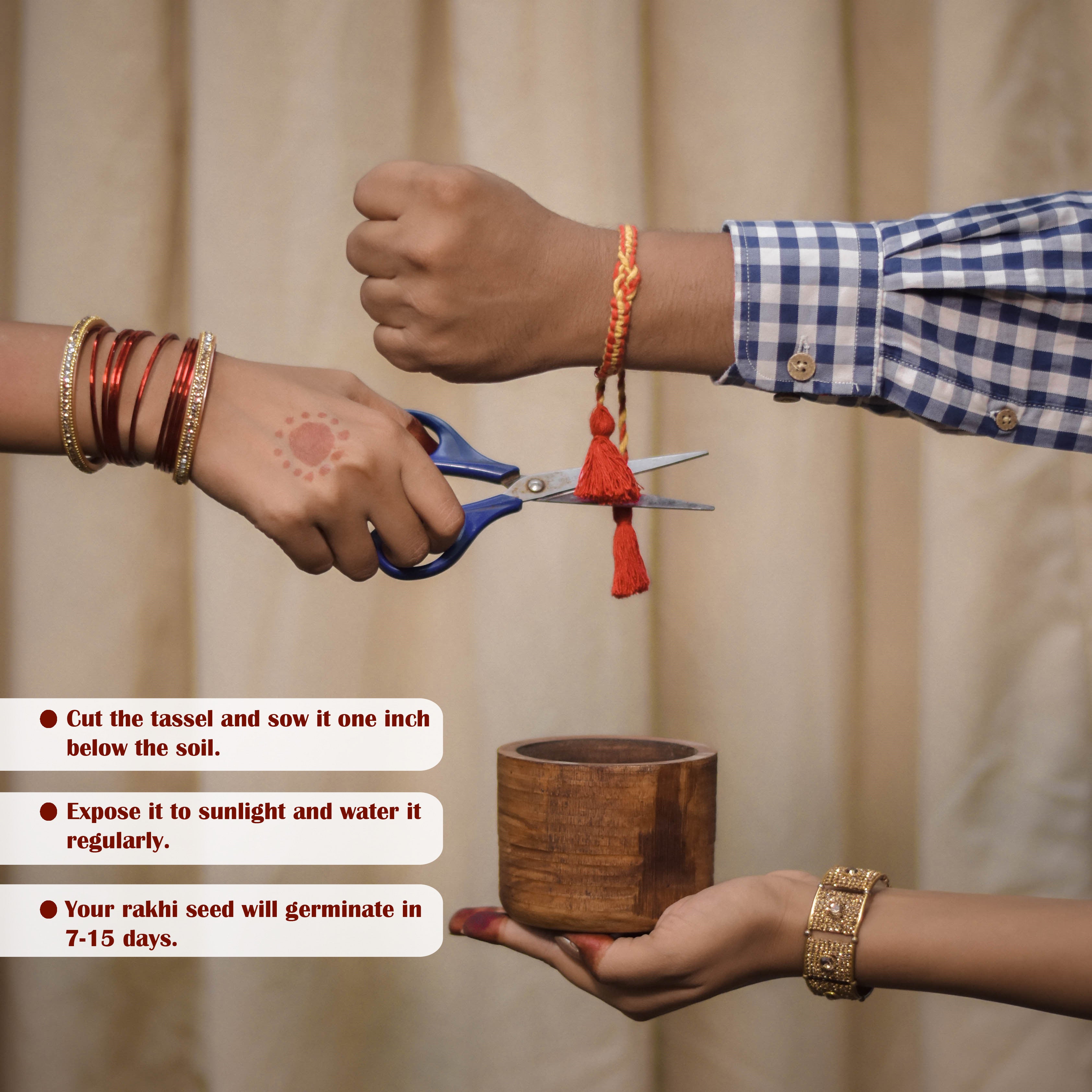 Anant Sutra Plantable Rakhi 2026 | Eco-Friendly Rakhi with Tulsi Seeds | Scrapshala