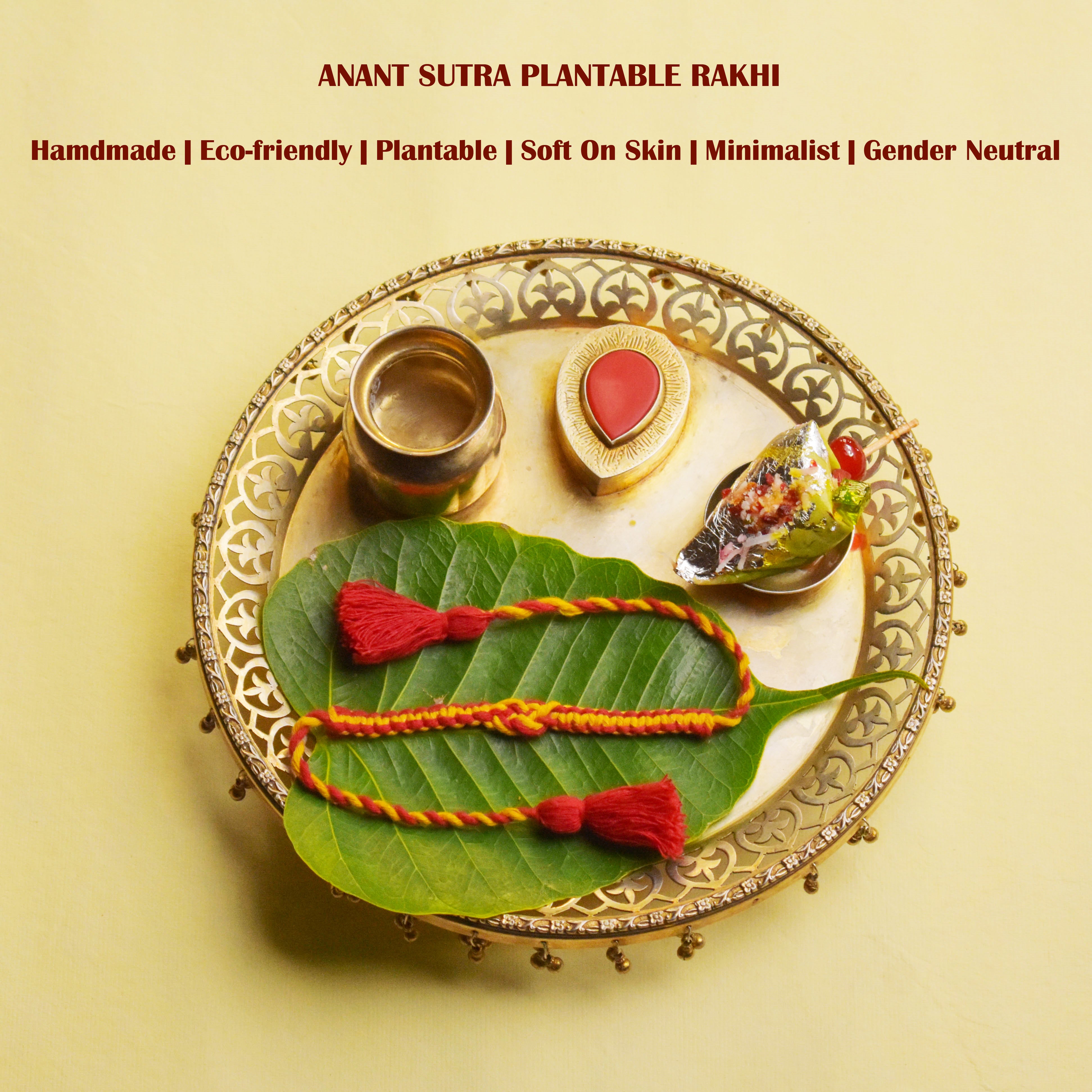 Anant Sutra Plantable Rakhi 2026 | Eco-Friendly Rakhi with Tulsi Seeds | Scrapshala