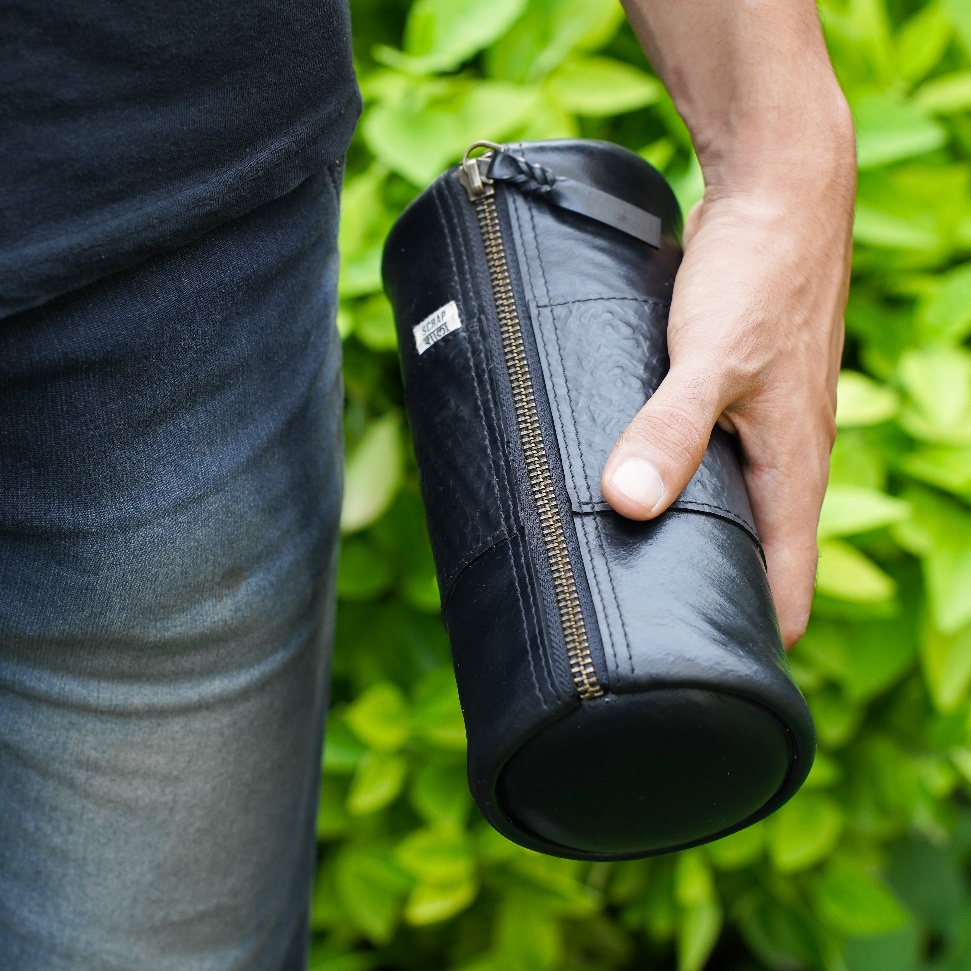 Safar Multipurpose Zip Pouch | Upcycled Tyre Tube | Waterproof & Handmade | Scrapshala