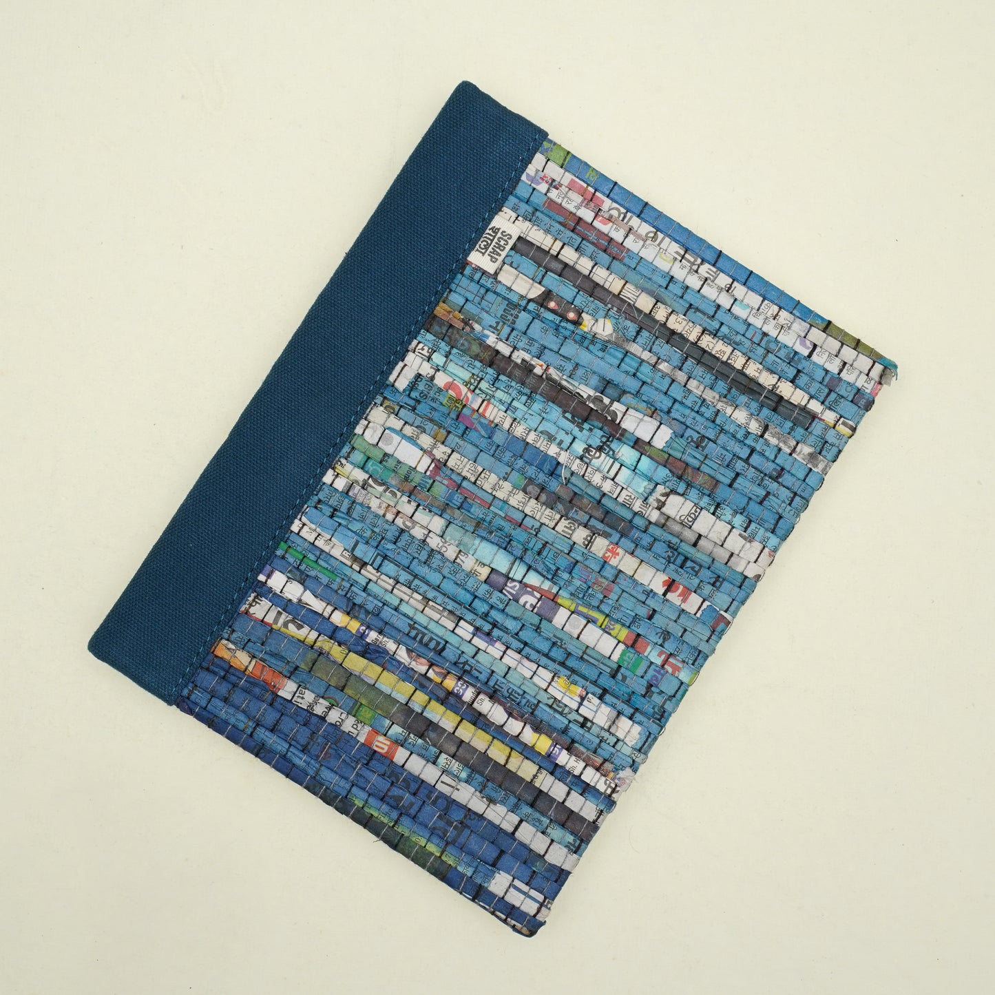 Upcycled Corporate Diary | Blue hardbound Cover | 100 recycled paper | Handcrafted & Upcycled | Scrapshala