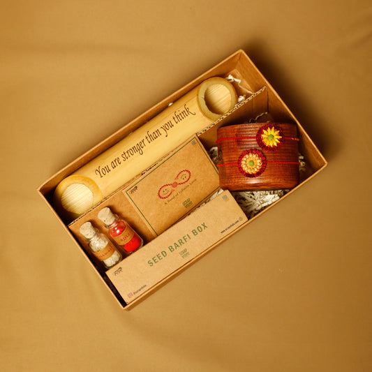 Akkad-Bakkad Plantable Rakhi Gift Box | Eco-Friendly Rakshabandhan Hamper 2024 | Handmade Sustainable Gift Set by Scrapshala