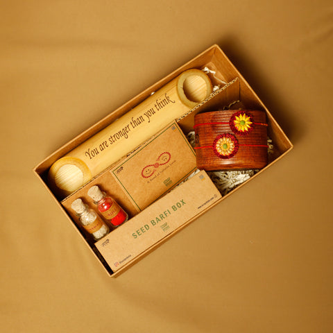 Akkad-Bakkad Plantable Rakhi Gift Box | Eco-Friendly Rakshabandhan Hamper 2026 | Handmade Sustainable Gift Set by Scrapshala