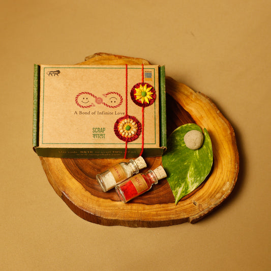 Akkad-Bakkad Sibling Box – Plantable Rakhi Gift Set | Eco-Friendly Rakshabandhan 2025 | Scrapshala