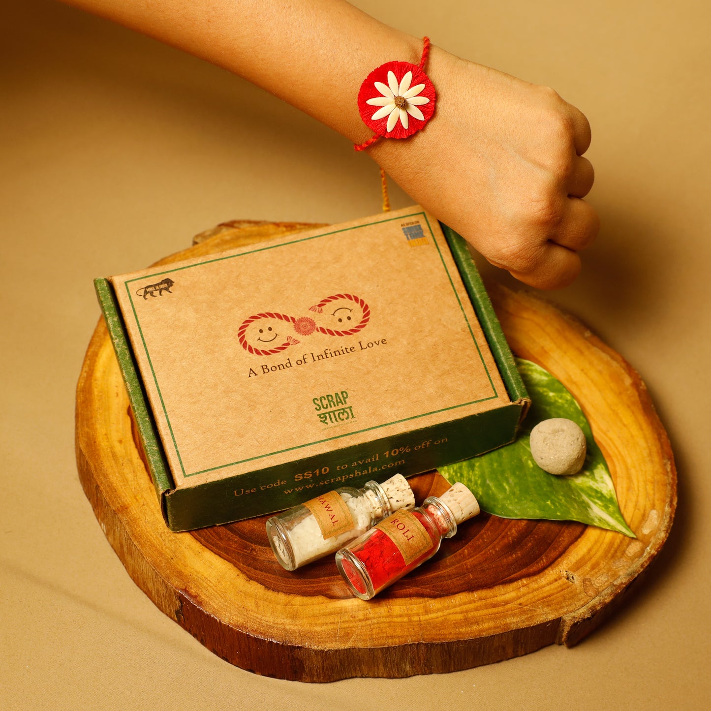 Beejbandhan Plantable Rakhi Box | Eco-Friendly | Biodegradable | Handmade in Banaras | Grows Into Plant