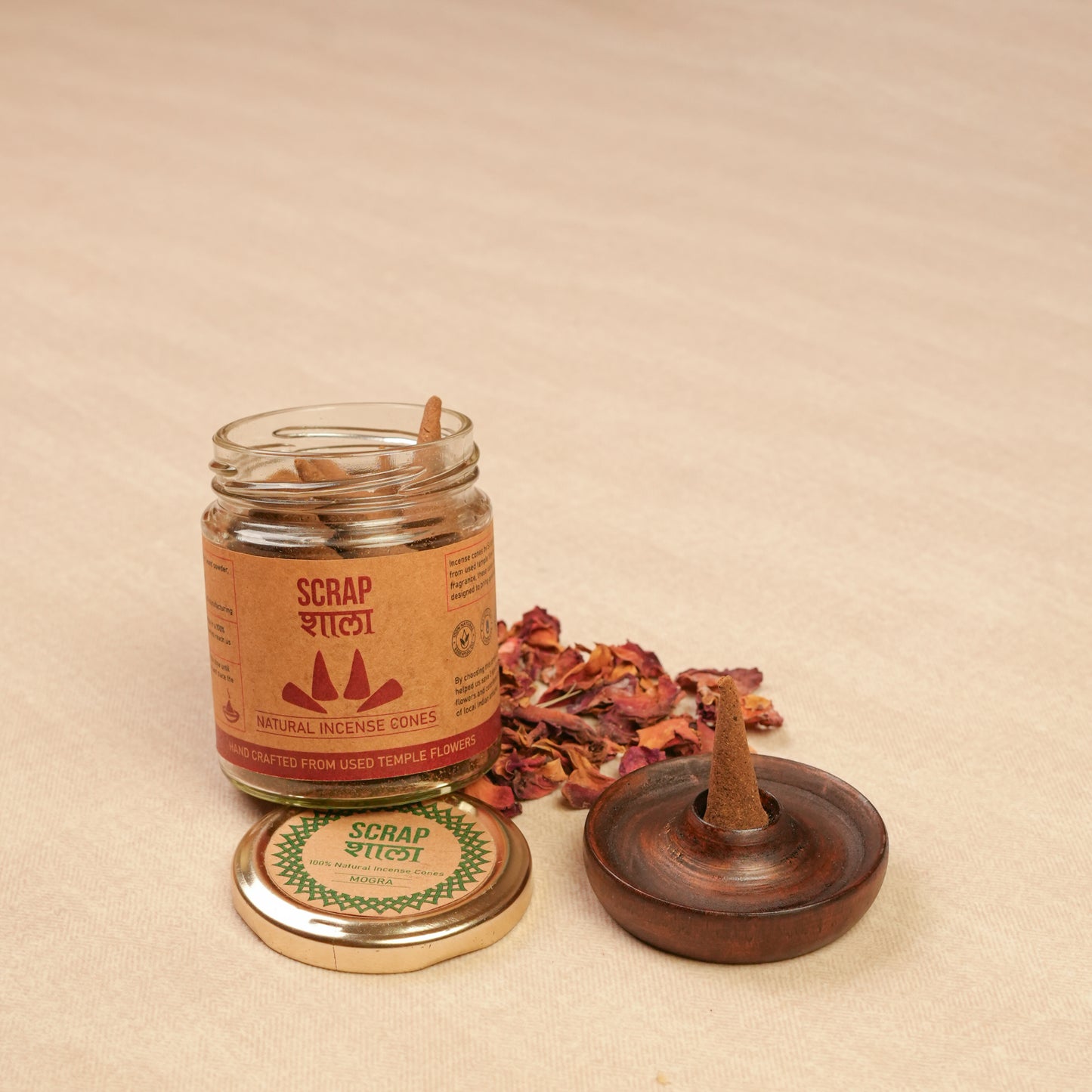 Vandana Diwali Gift Hamper | Complete Pooja Hamper with Terracotta Ganesh Laxmi Idol, Incense, Swastik Décor, Dhoop & Wooden T-Light | Sustainable & Handcrafted in Banaras