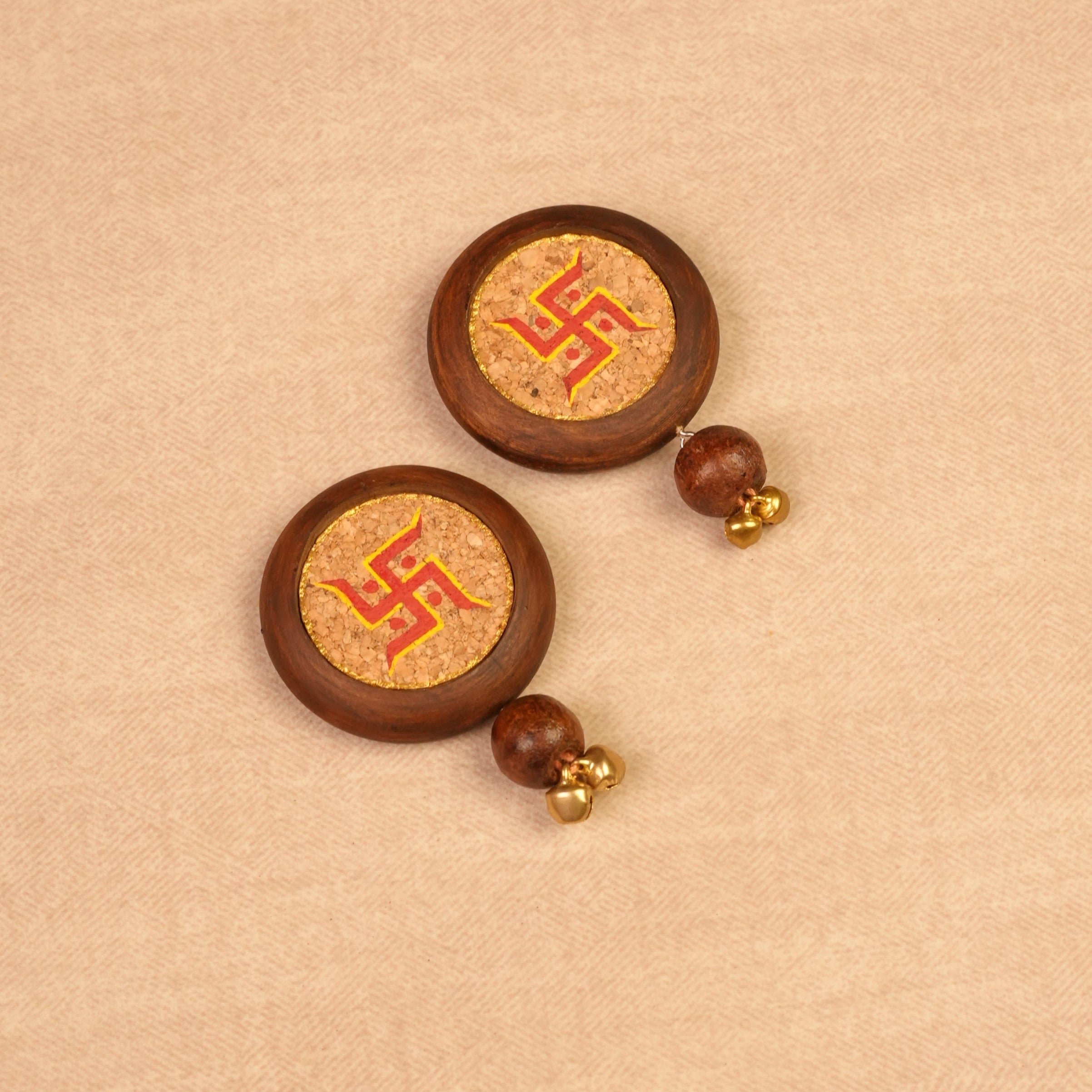 Swastik Diwali Door Hanging (Pack of 2) | 100 % Natural | Timeless Look | Reusable | Auspicious Vibe | Handcrafted in Banaras