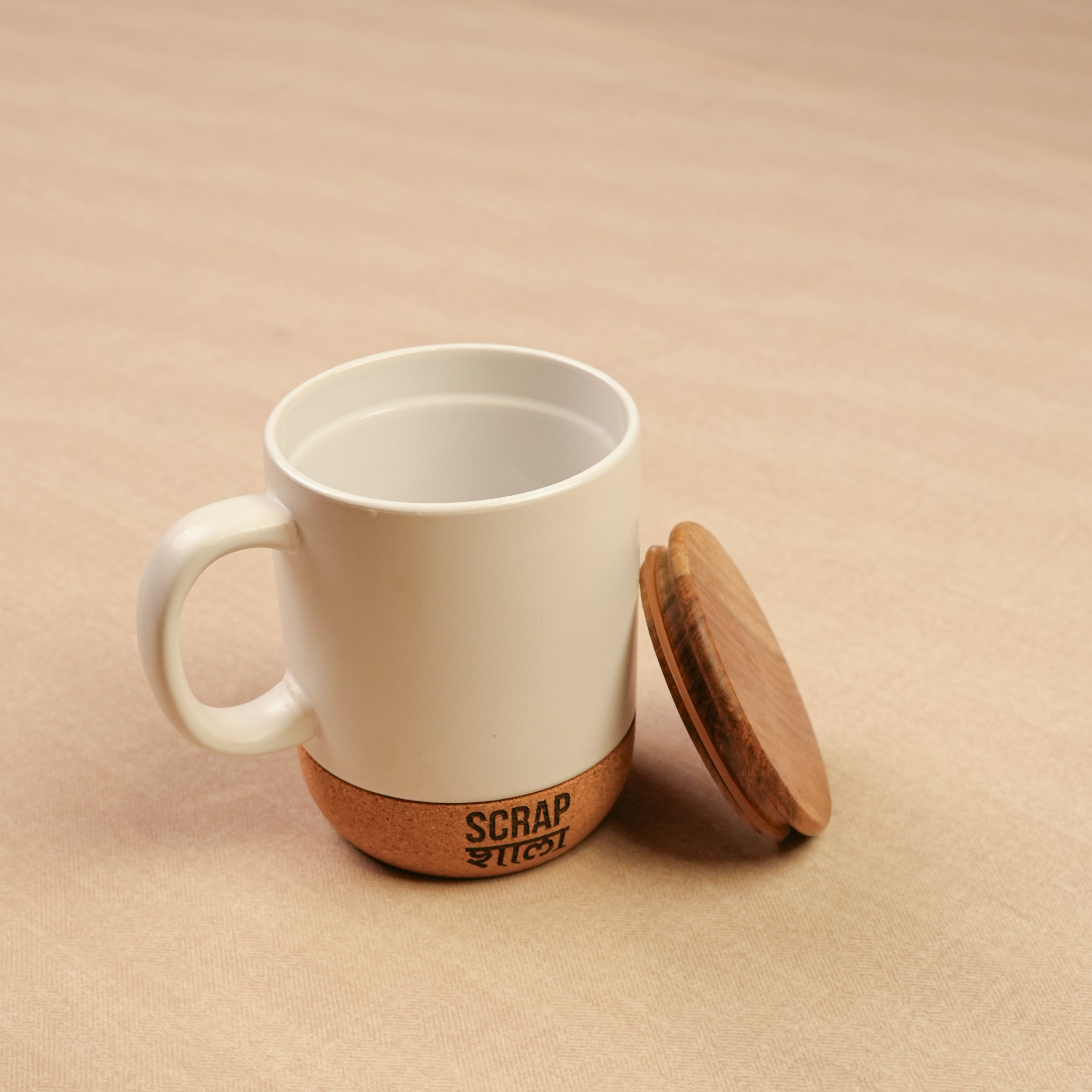 Subh Aarambh Gift Hamper | Cork Ceramic Mug, Cork Diary, Swastik Door Hanging | Premium Sustainable Hamper Handcrafted in Banaras | Corporate Ready