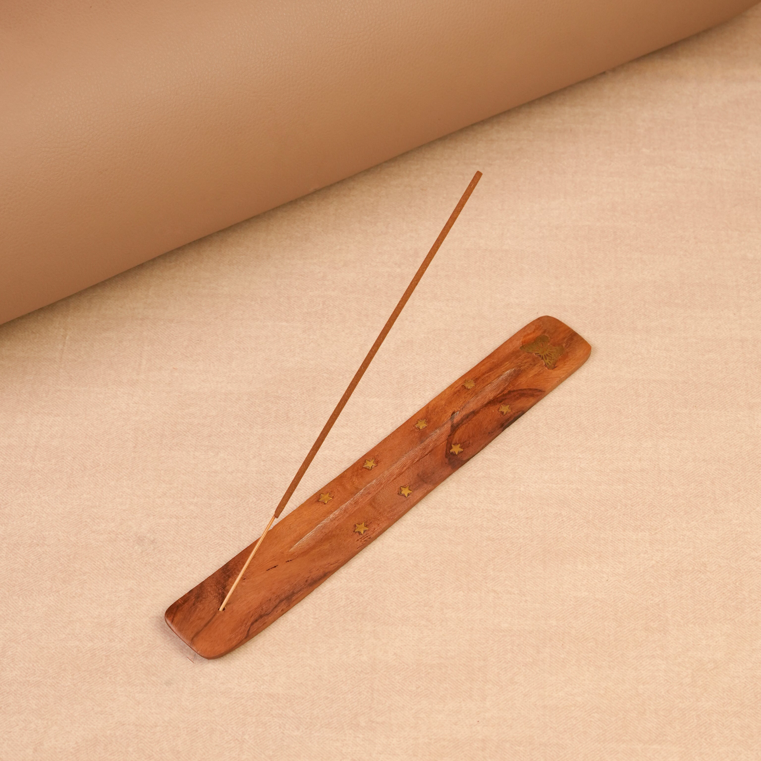 Rose Natural Incense Stick Gift Pack | Made From Temple Flowers | Chemical-free | Charcoal-free | Comes with Wooden Agarbatti Stand