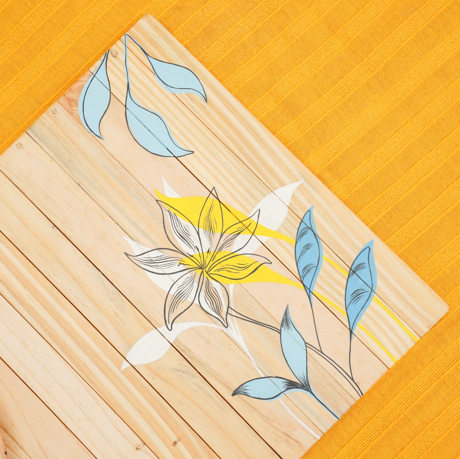 Dharti Wooden Table Placemat – Eco-Friendly Foldable Wooden Table Mat
