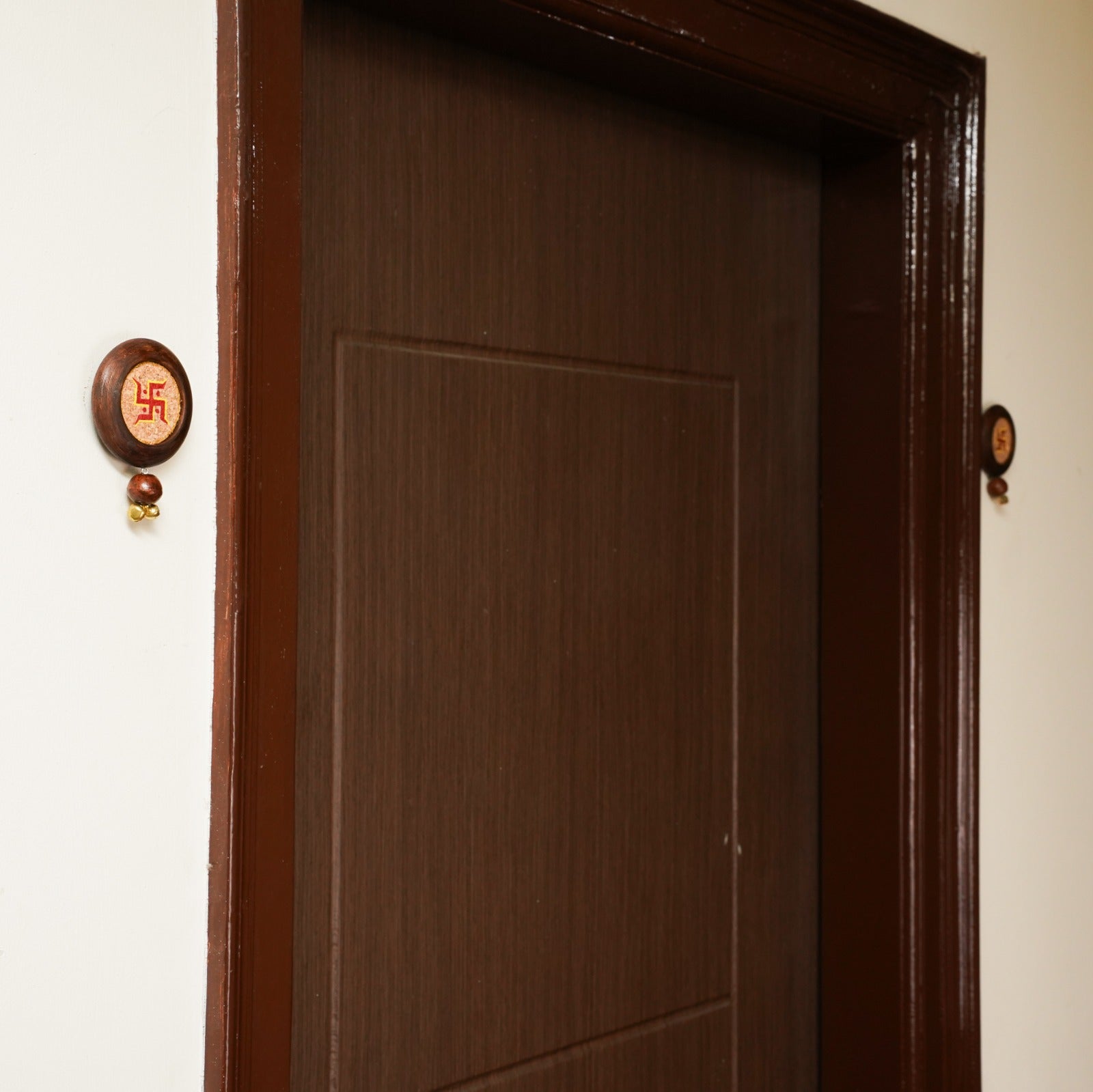 Swastik Diwali Door Hanging (Pack of 2) | 100 % Natural | Timeless Look | Reusable | Auspicious Vibe | Handcrafted in Banaras