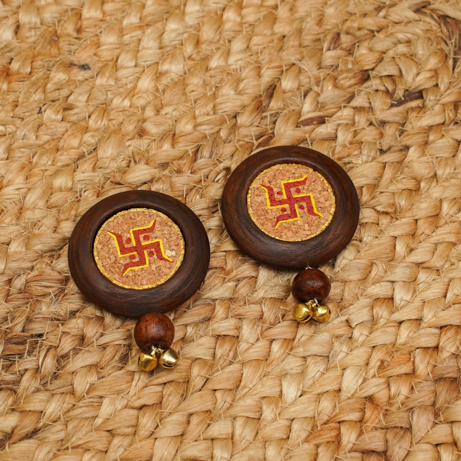 Swastik Diwali Door Hanging (Pack of 2) | 100 % Natural | Timeless Look | Reusable | Auspicious Vibe | Handcrafted in Banaras