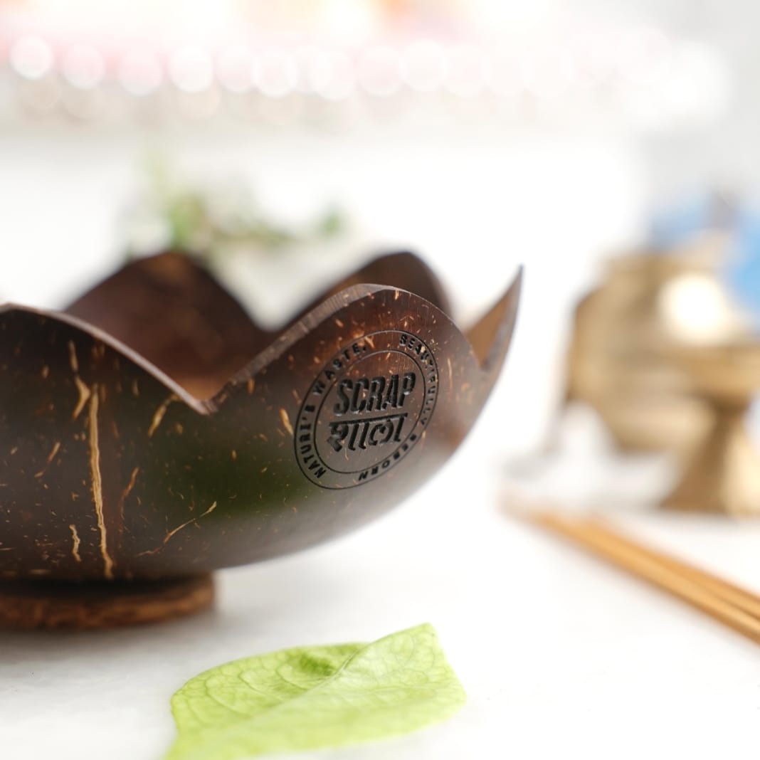 Coconut Shell Incense Stick Holder (Pack of 10) – Eco-Friendly Agarbatti Stand for Gifting & Bulk Orders
