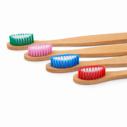 Bamboo Toothbrush Set of 4 | Eco-Friendly & Biobased Bristles | Made in India