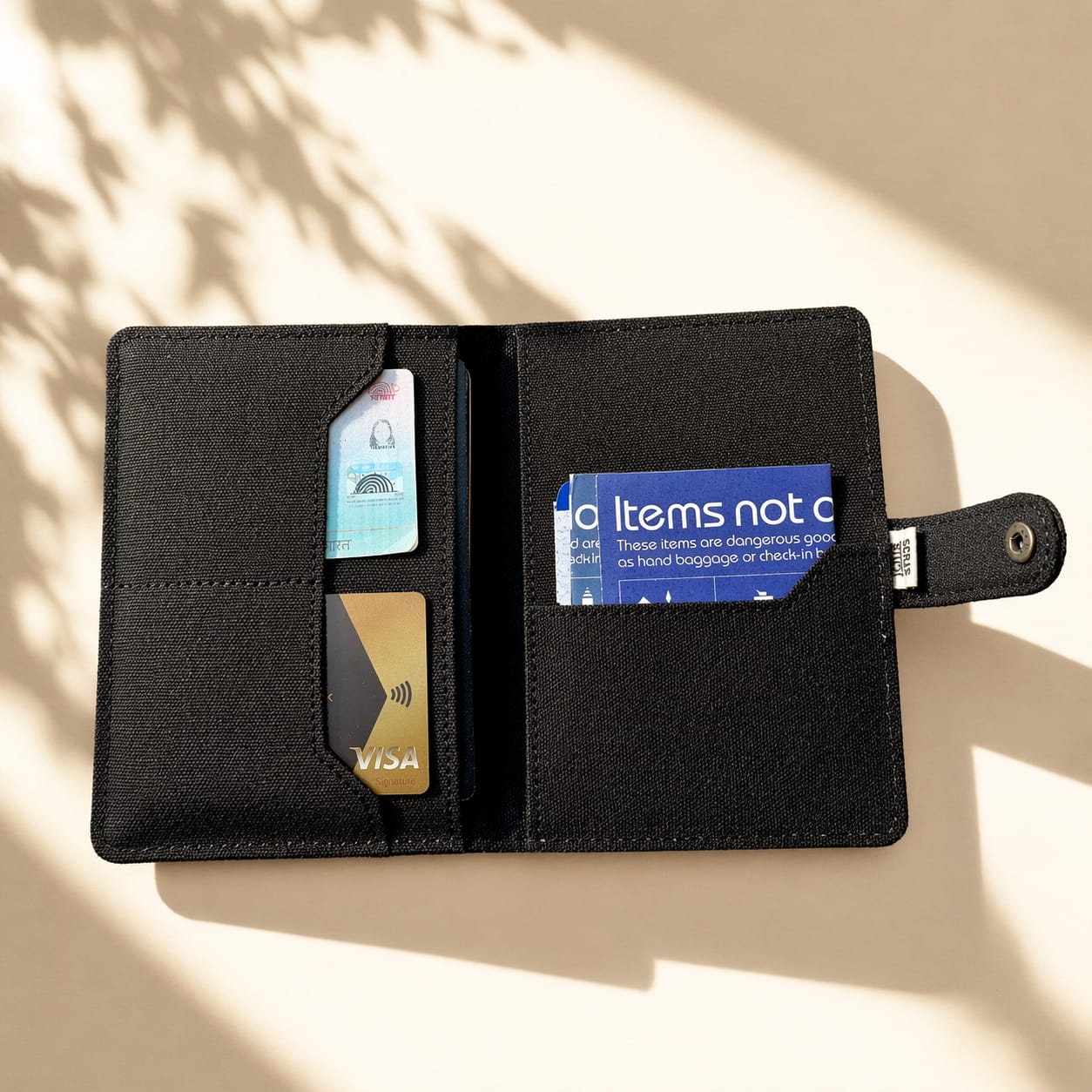Charcha Upcycled Passport Holder – Eco-Friendly Passport Cover & Travel Wallet