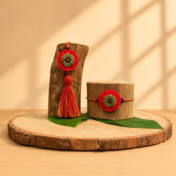 Kanika Plantable Rakhi | Eco-Friendly Bhaiya Bhabhi Rakhi Set