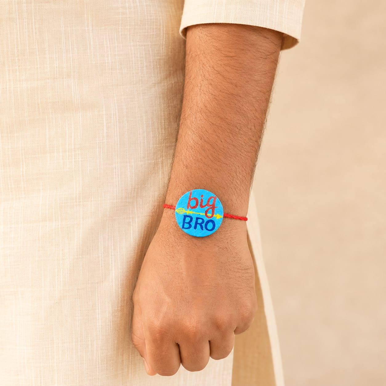 Big Bro Little Bro Plantable Rakhi Set | Eco Friendly Seed Rakhi Pair