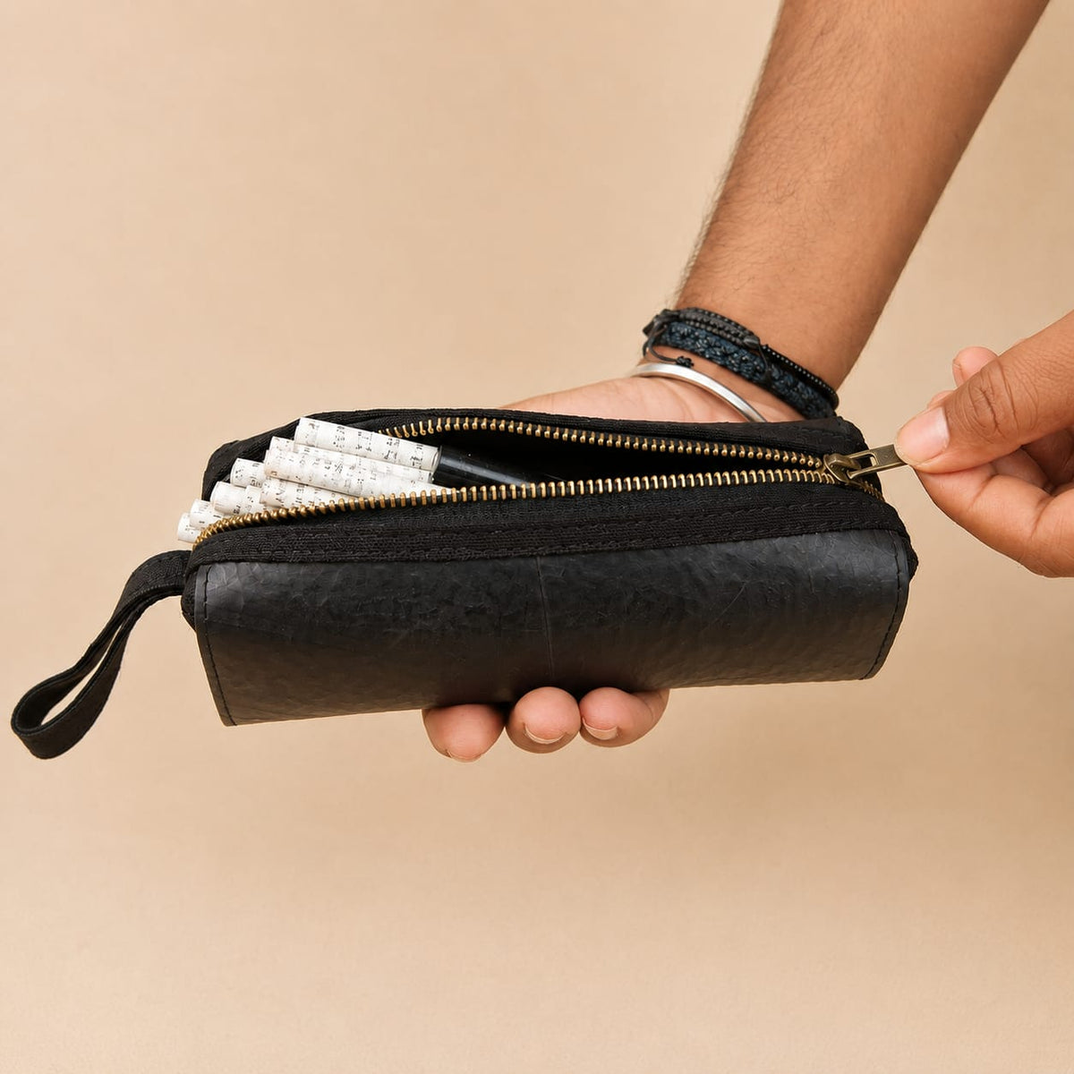 Textured Tyre Tube Pouch | Upcycled Sustainable Stationery and Gift Pouch