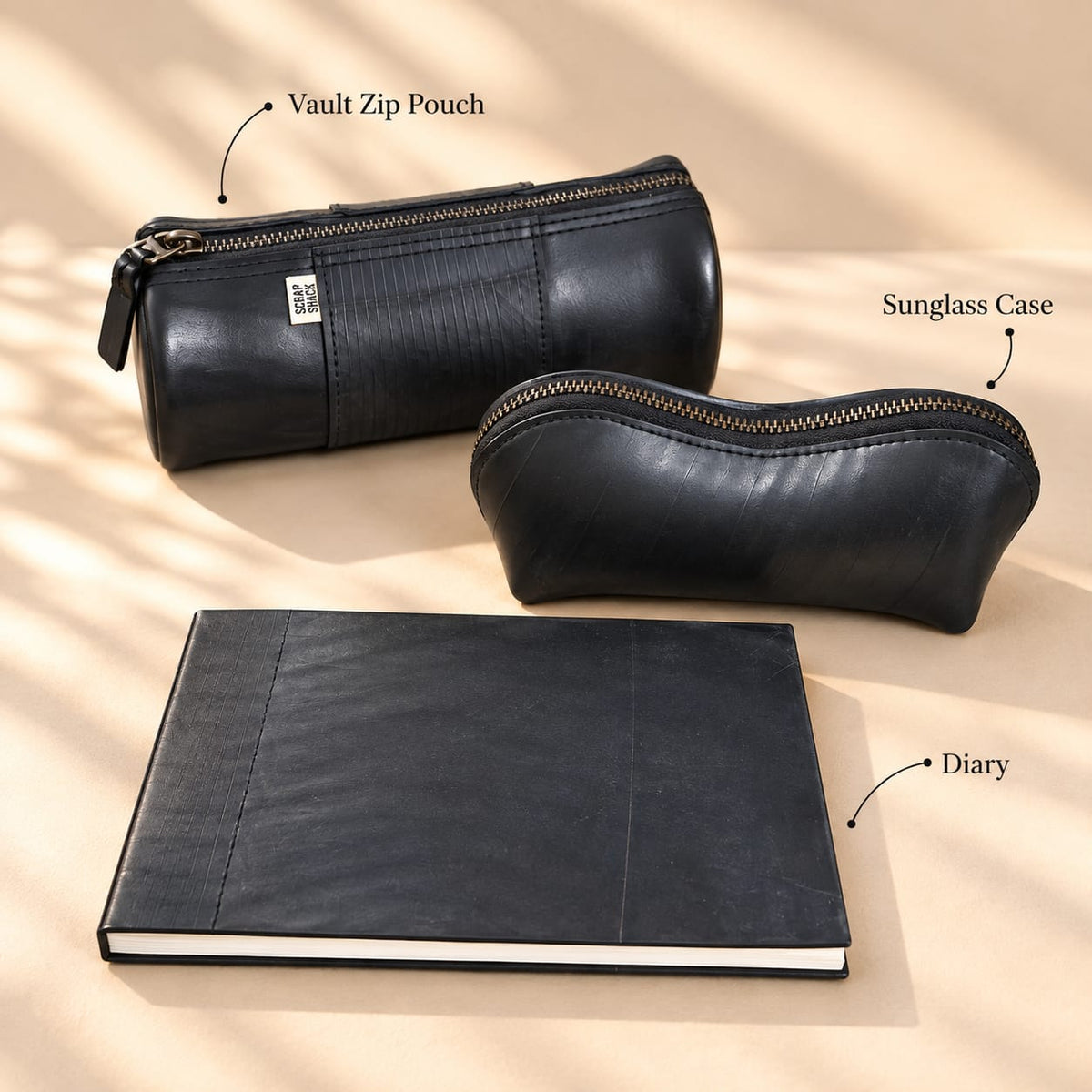 Upcycled Tyre Tube Travel Gift Hamper | Sustainable Vegan Corporate Gift Set