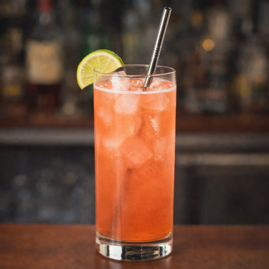 Reusable Stainless Steel Straws (Set of 2) | With Straw Cleaner & Cotton Pouch | Plastic-Free & Travel Friendly