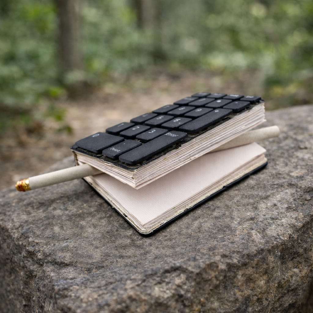 Upcycled Keyboard Pocket Diary | Handmade Mini Diary | Sustainable Gift | Scrapshala
