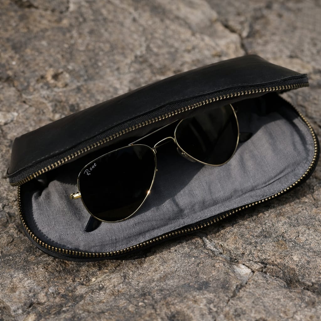 Safar Sunglass Case | Vegan | Upcycled Tyre Tube | Scrapshala