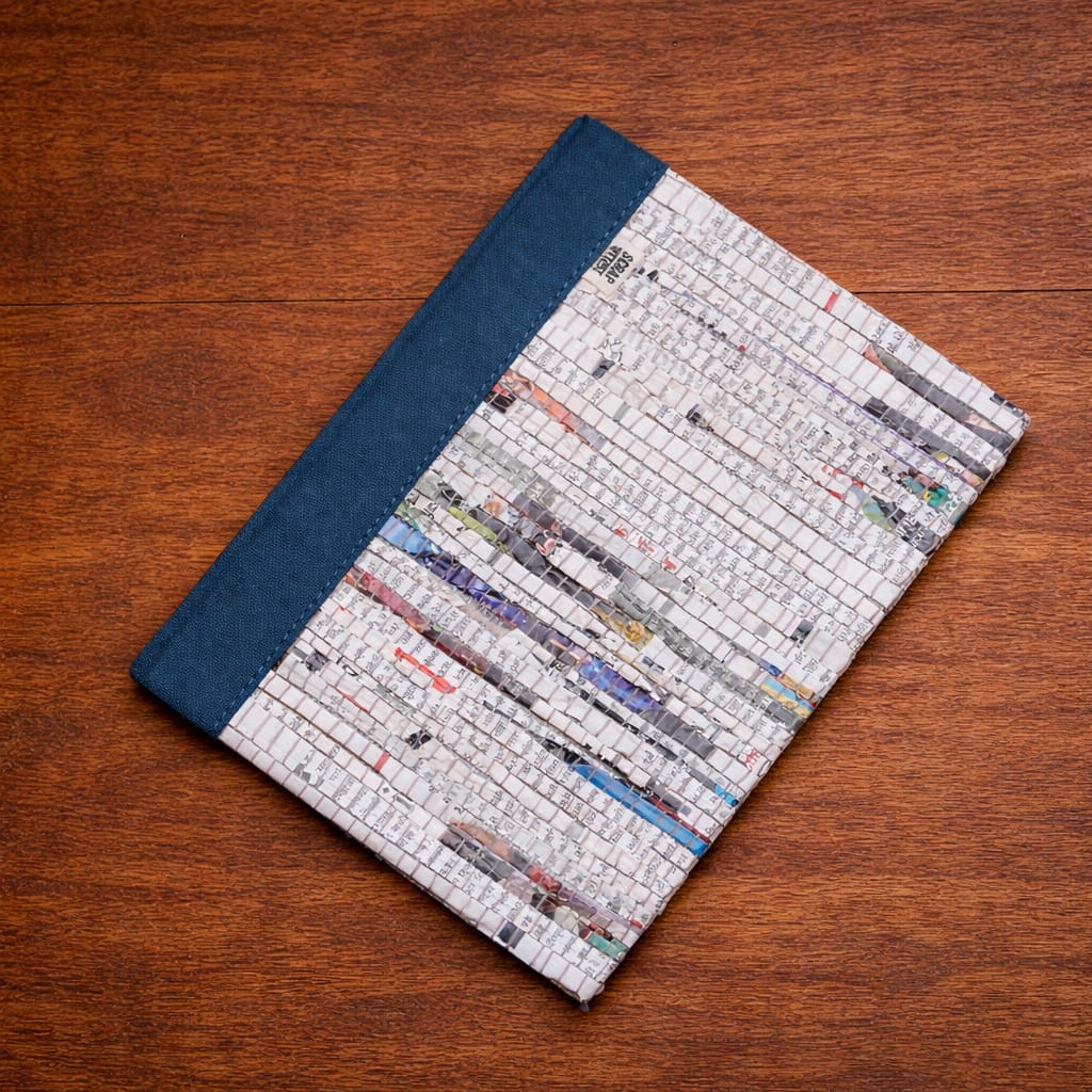 Charcha Upcycled Corporate Diary | Hardbound Recycled Paper Diary | Handmade in India | Scrapshala