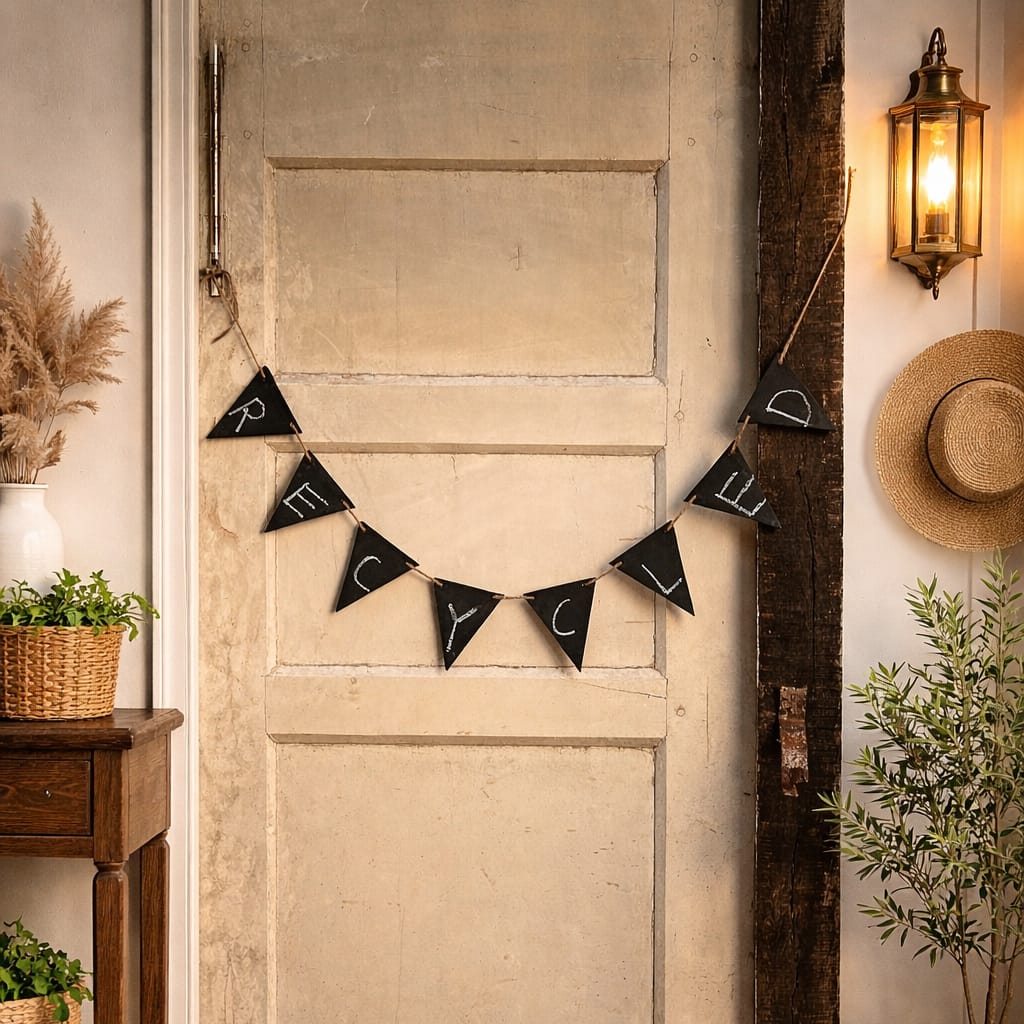 Wooden Chalkboard Triangle Bunting | Reusable Party & Home Décor | ScrapShala