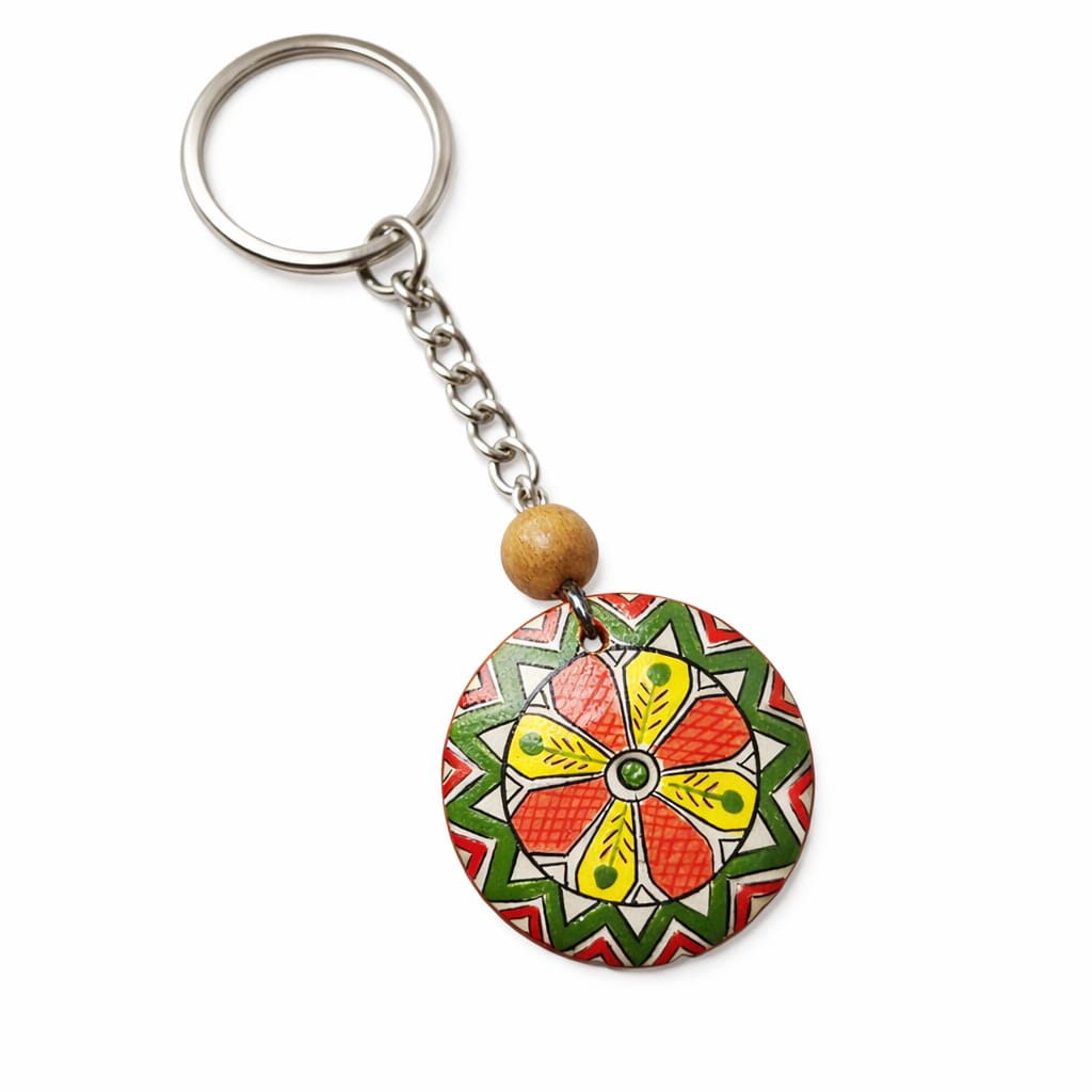Traditional Mandala Lumba Set (Pack of 2) | Handpainted | Reusable | Mango Wood | Eco-Friendly